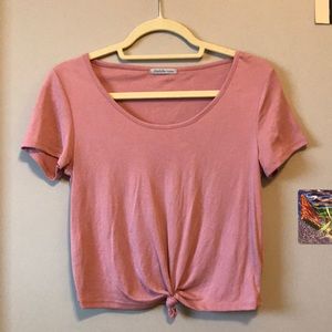 Knotted Crop Top Tee